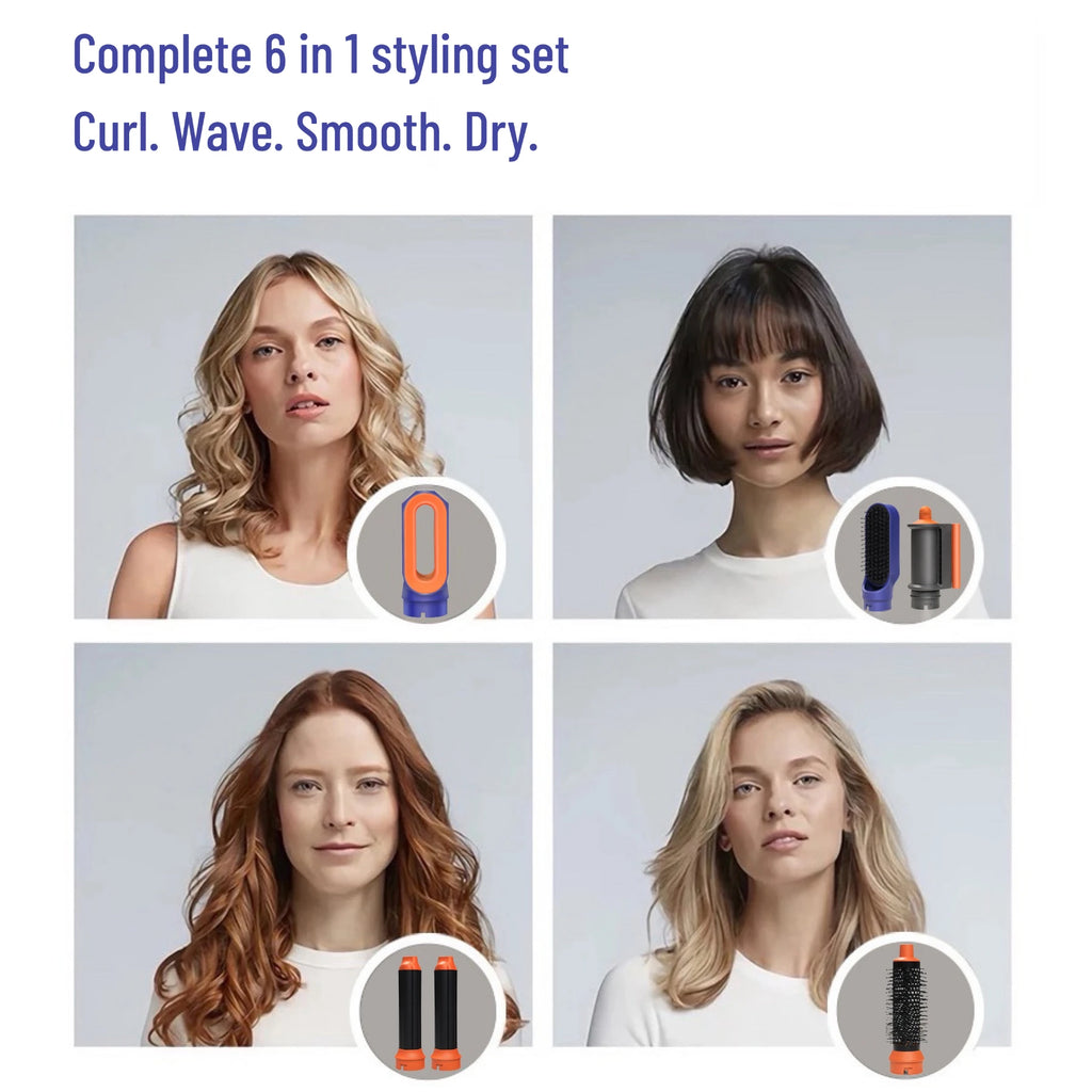 6-in-1 Professional Hot Air Hair Styler & Smoothing Dryer