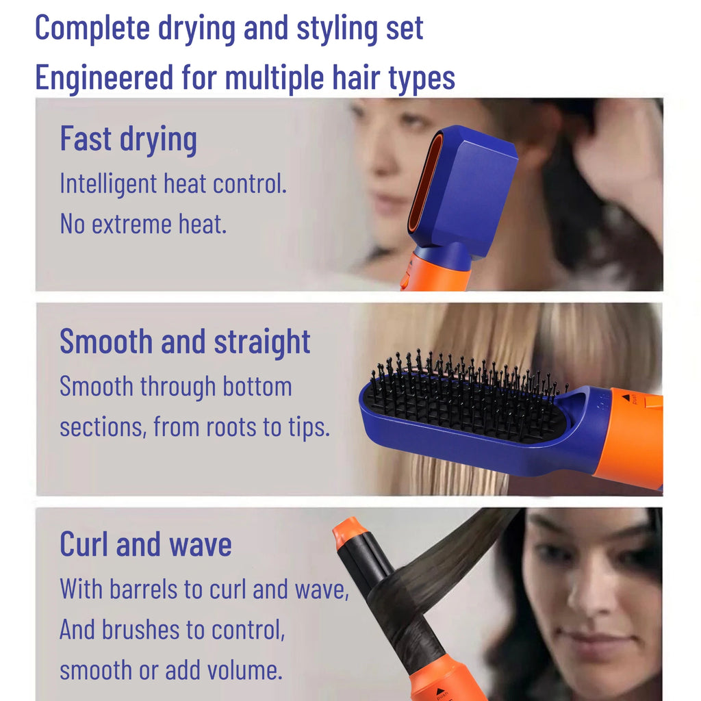 6-in-1 Professional Hot Air Hair Styler & Smoothing Dryer